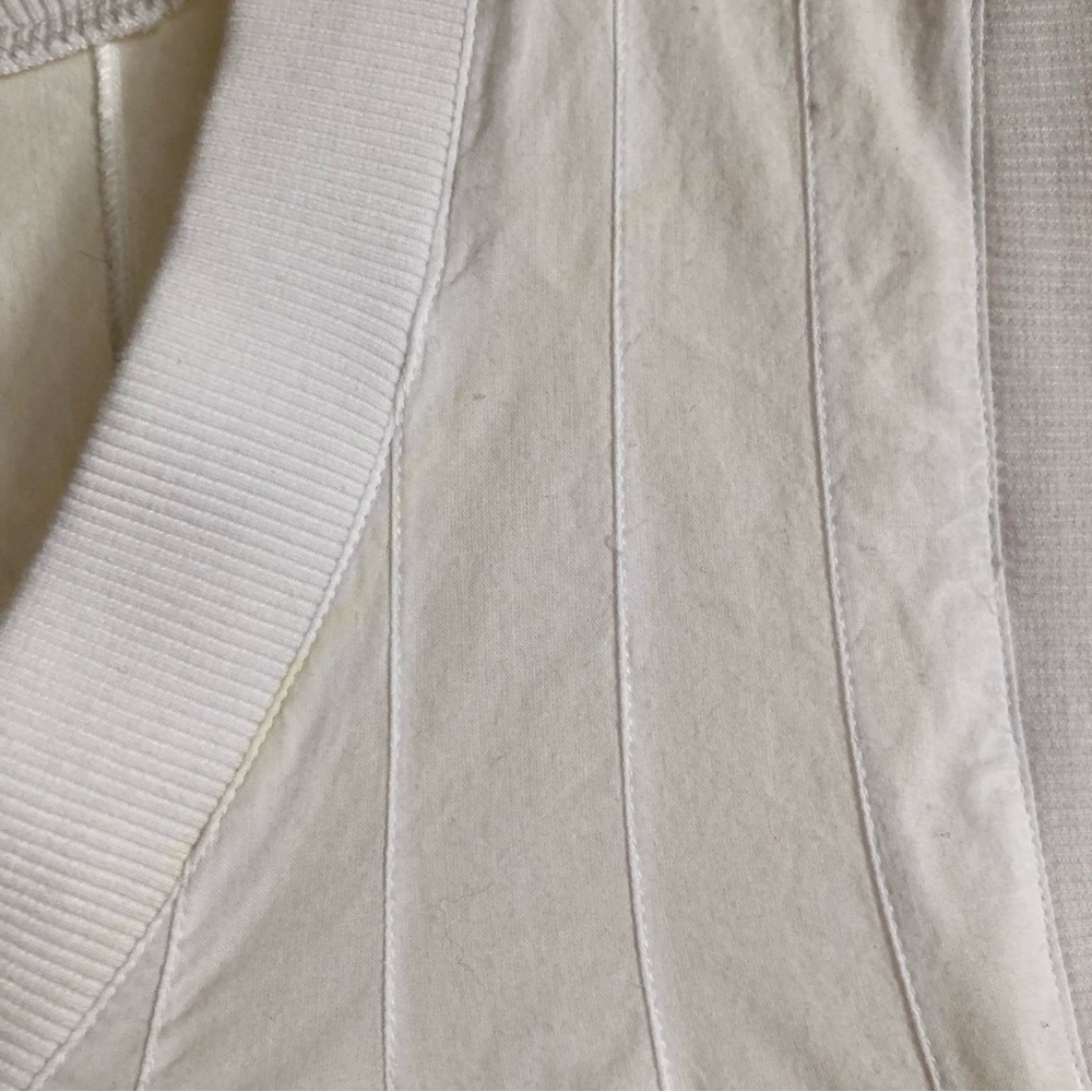 Anthropologie Ashish N Soni White Baby Doll Swing Top Poplin v neck cropped  1X - Picture 11 of 11
